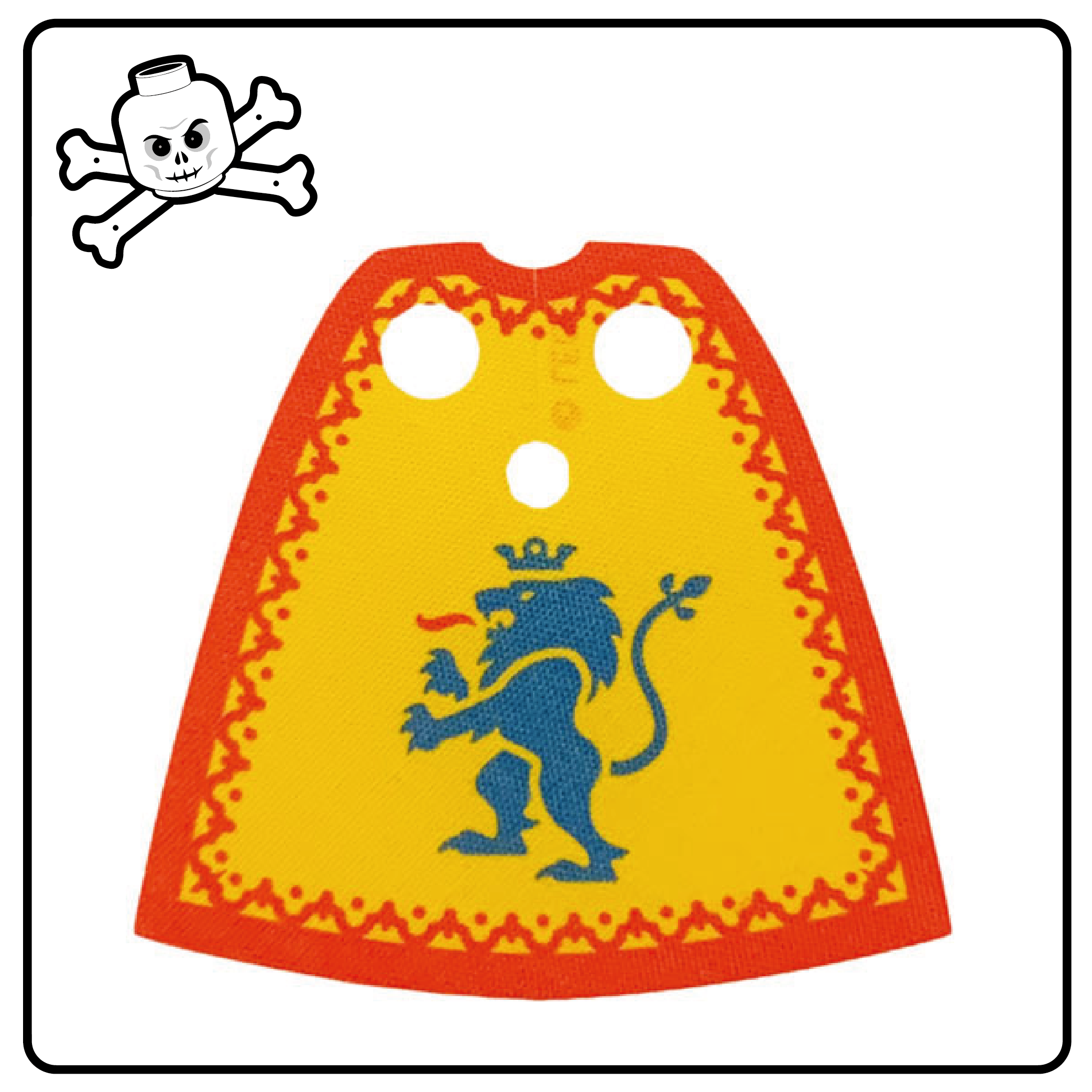 LEGO® Capa de Tela Caballeros del León amarillo